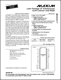 MAX2611EUS datasheet: DC-to-microwave, low-noise amplifier. MAX2611EUS