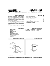 MAX2641EUT-T datasheet: 400MHz to 2500MHz SiGe ultra-low-noise amplifier MAX2641EUT-T