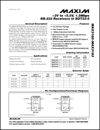 MAX3188EUT-T datasheet: 1Mbps, 1microA RS-232 transmitter. MAX3188EUT-T