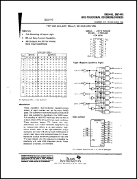 SN7445N datasheet:  BCD-TO-DECIMAL DECODERS/DRIVERS SN7445N
