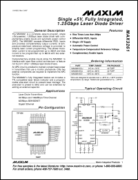 MAX3270EMN datasheet: 155Mbps/622Mbps clock recovery and data remiting IC with fully integrated phase/frequency detector. MAX3270EMN