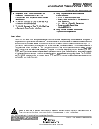 TL16C452FN datasheet:  SINGLE UARTT WITH PARALLEL PORT AND WITHOUT FIFO TL16C452FN
