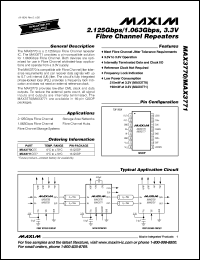 MAX3867ECM datasheet: +3.3V, 2.5Gbps, SDH/SONET, laser driver with automatic power control. MAX3867ECM