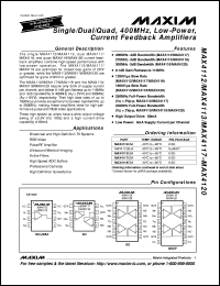 MAX4141CSD datasheet: 330MHz, 4 x 1 precision video multiplexer. MAX4141CSD