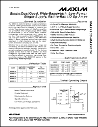 MAX4144EEE datasheet: High-speed, low-distortion, differential line receiver. 2V/V internally fixed gain, 130MHz bahdwidth. MAX4144EEE