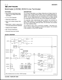 UCC5673PWP datasheet:  9-LINE 3-5V MULTIMODE TERMINATOR FOR SCSI THROUGH ULTRA3 SCSI W/MODE CHG DELAY & REVERSE DISCONNECT UCC5673PWP