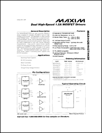MAX4473EUA datasheet: Low-cost, low-voltage, PA power control amplifier for GSM applications. MAX4473EUA