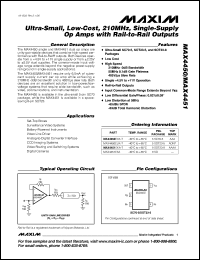 MAX4505EUA datasheet: Fault-protected, high-voltage, signal-line protector MAX4505EUA