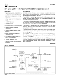 UCC5621MWP datasheet:  27-LINE 5V SE TERMINATOR FOR FAST AND ULTRA SCSI WITH DUAL, REVERSE DISCONNECT UCC5621MWP
