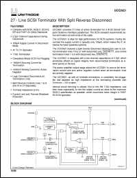 UCC5621MWPTR datasheet:  27-LINE 5V SE TERMINATOR FOR FAST AND ULTRA SCSI WITH DUAL, REVERSE DISCONNECT UCC5621MWPTR