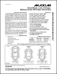 MAX4585EUB datasheet: Serially controlled SPST and SPDT audio/video switches MAX4585EUB