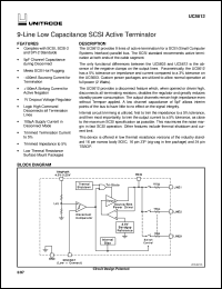 UC5612DP datasheet:  9-LINE 5V SE TERMINATOR FOR SCSI AND FAST SCSI WITH INVERTED SENSING UC5612DP