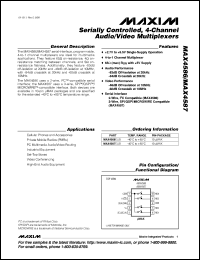 MAX4599EUT-T datasheet: Low-voltage, single-supply +2V to 5.5V operation, SPDT analog switch. MAX4599EUT-T