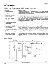 UC5605PWPTR datasheet:  9-LINE 5V SE TERMINATOR FOR SCSI AND FAST SCSI WITH INVERTED SENSING & REVERSE DISCONNECT UC5605PWPTR