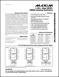 MAX480CPA datasheet: High-precision, low-voltage, micropower op amp. MAX480CPA