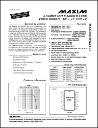 MAX5012AEQI datasheet: 12-bit, 100Msps ECL DAC. MAX5012AEQI