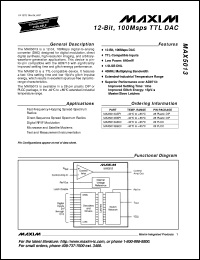 MAX510AMJE datasheet: Quad, serial 8-bit DAC with Rail-to-Rail output. TUE (LSB) +-1 MAX510AMJE