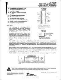 TL-SCSI285MJ datasheet:  FIXED-VOLTAGE REGULATORS FOR SCSI ACTIVE TERMINATION TL-SCSI285MJ