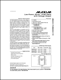 MAX5181BEEG datasheet: 10-bit, 40MHz, current/voltage-output DAC. MAX5181BEEG