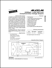 MAX6001EUR-T datasheet: Low-cost, low-power, low-dropout, voltage reference. Output voltage 1.250V, input voltage 2.2V to 12.6V. MAX6001EUR-T