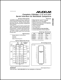 MAX604ESA datasheet: 3.3V or adjustable, low-dropout, low quiescent currrent, 500mA linear regulator. MAX604ESA