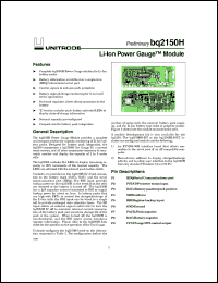 BQ2150HLB-002 datasheet:  GAS GAUGE MODULE WITH LEDS AND SWITCH (L-VERSION), BQ2050H BASED BQ2150HLB-002