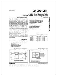 MAX7411CPA datasheet: 5th-order, lowpass, elliptic, switched-capacitor filter. Transition ratio r = 1.25, operating voltage +5V MAX7411CPA