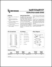 BQ4016YMC-70 datasheet:  1024KX8 NONVOLATILE SRAM BQ4016YMC-70