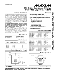 MAX749C/D datasheet: Digitally adjustable LCD bias supply. Input voltage range +2.0V to +6.0V MAX749C/D