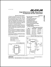 MAX766CPA datasheet: -15V or adjustable output from -1V to -16V, high-efficiency, low IQ DC-DC inverter MAX766CPA