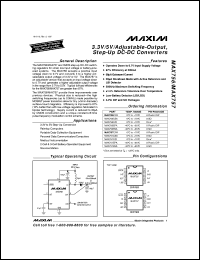 MAX7705CPA datasheet: Microprocessor power-supply monitor with reset MAX7705CPA