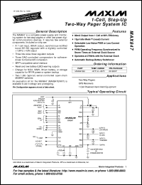 MAX864C/D datasheet: Dual-output charge pump with shutdown MAX864C/D