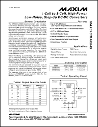 MAX865C/D datasheet: Compact, dual-output charge pump. MAX865C/D