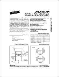 MAX881REUB datasheet: Low--noise bias supply with power-OK for GaAsFET PA. MAX881REUB