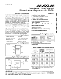 MAX890LC/D datasheet: 1A, current-limited, high-side P-channel switch with thermal shutdown MAX890LC/D