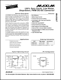 MAX891LC/D datasheet: Current-limited 500mA, high-side P-channel switch with thermal shutdown. On-resistance 0.12omega MAX891LC/D