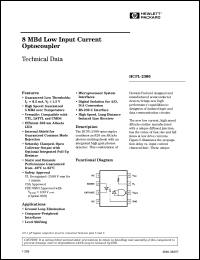 HCPL-2300#300 datasheet: 8MBd low intput current optocoupler HCPL-2300#300