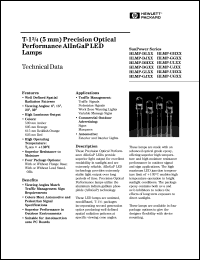 HLMP-DH08 datasheet: 5mm precision optical performance AlInGaP LED lamp HLMP-DH08