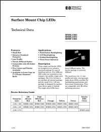 HSMH-C650 datasheet: Surface mount chip LED HSMH-C650