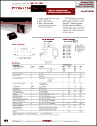 PT78NR152H datasheet:  (-)5.2VOUT 1AMP WIDE-INPUT PLUS TO MINUS VOLTAGE ISR PT78NR152H