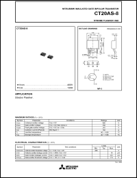 CT20AS-8 datasheet: 130A power mosfet for high-speed switching use CT20AS-8