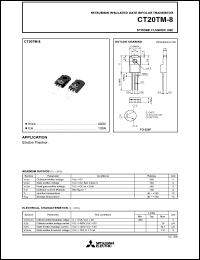CT20TM-8 datasheet: 130A power mosfet for high-speed switching use CT20TM-8