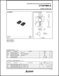 CT40TMH-8 datasheet: 200A insulated gate bipolar transistor for strobe flasher use CT40TMH-8