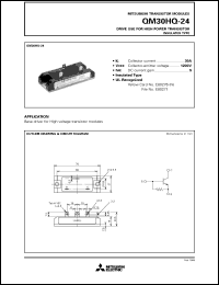 QM30HQ-24 datasheet: 30A - transistor module for medium power transistor, insulated type QM30HQ-24