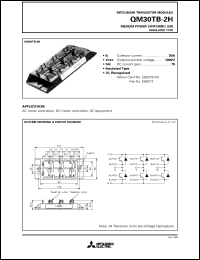 QM30TB-2H datasheet: 30A - transistor module for medium power switching use, insulated type QM30TB-2H