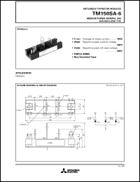 TM150SA-6 datasheet: 150A - transistor module for medium power general use, non-insulated type TM150SA-6