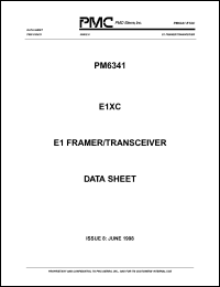 PM341-QI datasheet: E1 framer/transceiver PM341-QI