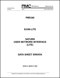 PM5346-RC datasheet: Saturn user network interface PM5346-RC