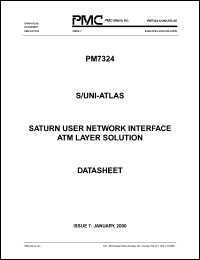 PM7324-BI datasheet: Saturn user network interface ATM layer solution PM7324-BI