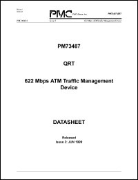 PM73487-PI datasheet: 622Mbps ATM traffic management device PM73487-PI